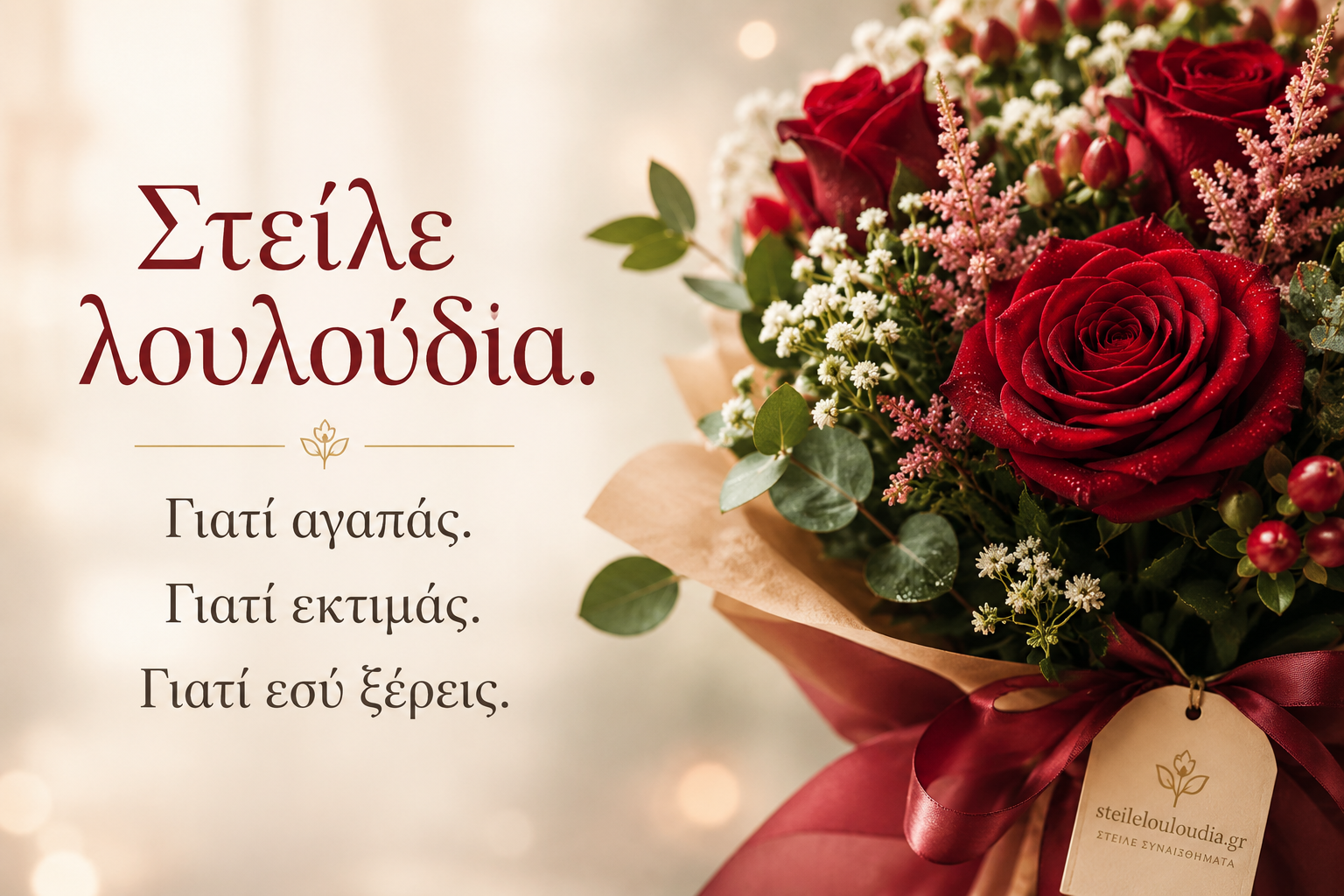 Στείλε λουλούδια